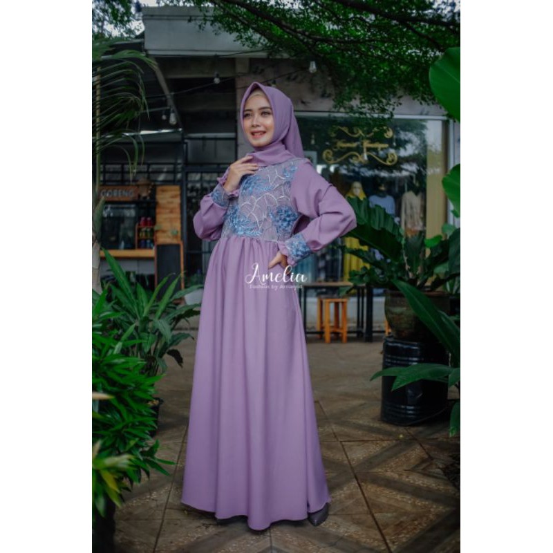 Dress Brukat By Amelia Fashion