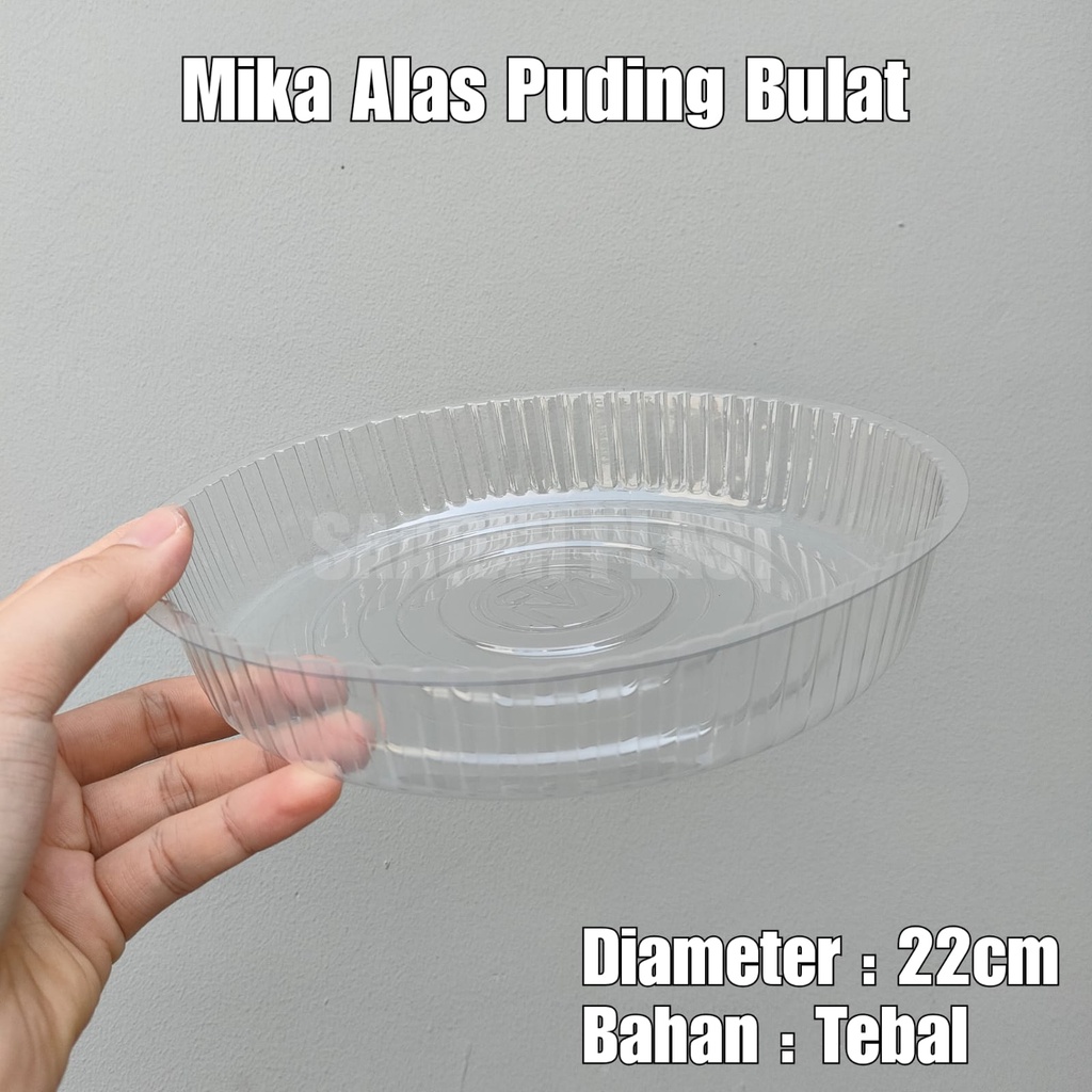 (ISI 10) Mika Alas Tatakan Kue Puding Bolu Bulat Diameter 22cm