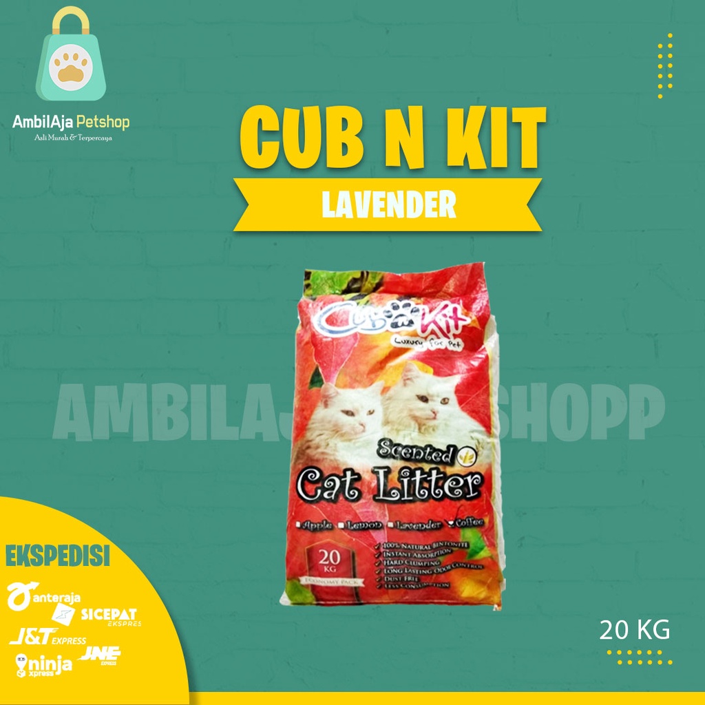 Pasir kucing Cub N Kit 20kg ALL VARIAN ( EKSPEDISI )