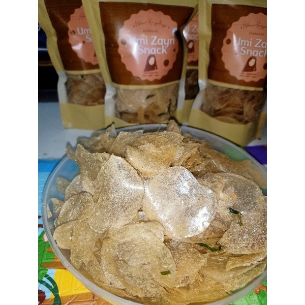 

Kripik Kaca Original / Kripca Original / Keripik Kaca ekstra daun jeruk