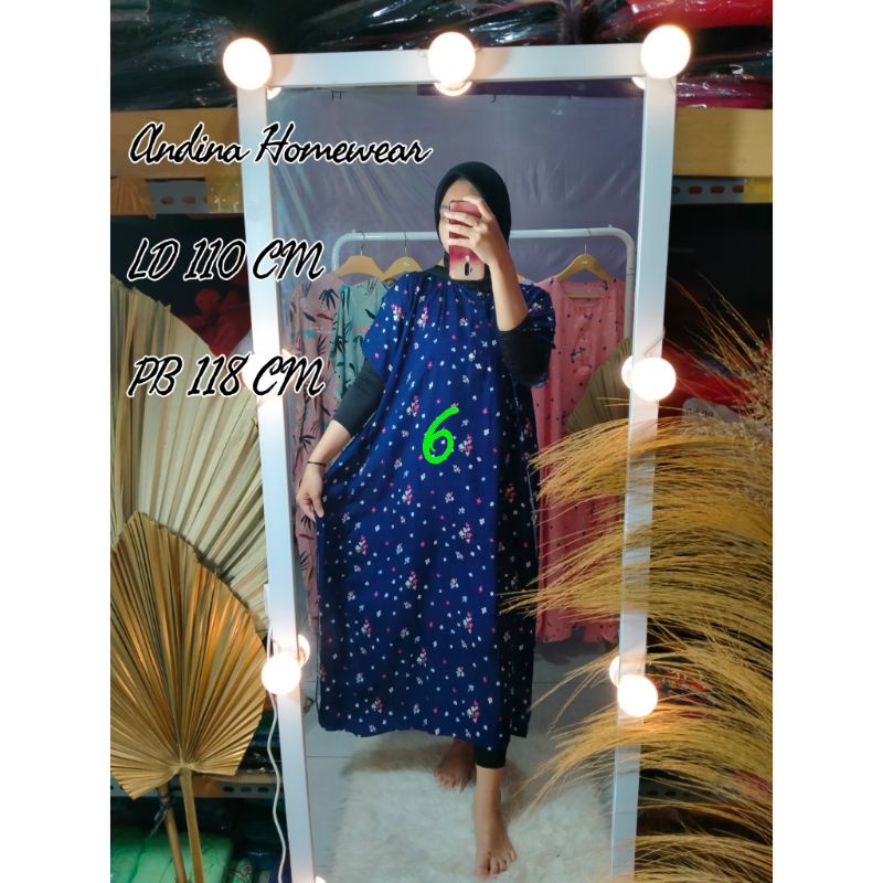 ANDINA HOMEWEAR DASTER KALONG KANCING 3, RAYON PREMIUM LD 110 CM