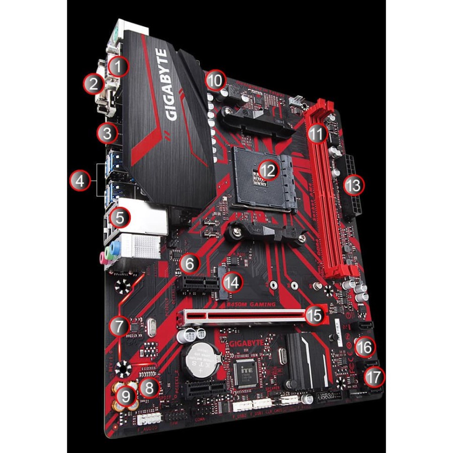 Motherboard MB GIGABYTE B450M Gaming