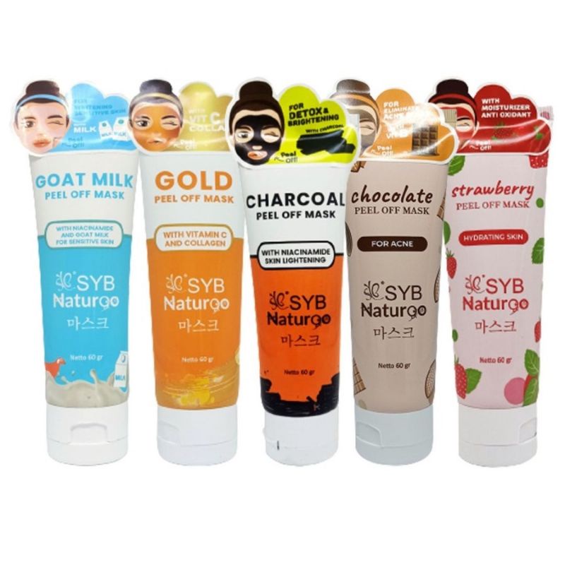 `ღ´ PHINKL `ღ´ SYB masker wajah clay Naturgo Tube untuk angkat komedo mask multi fungsi