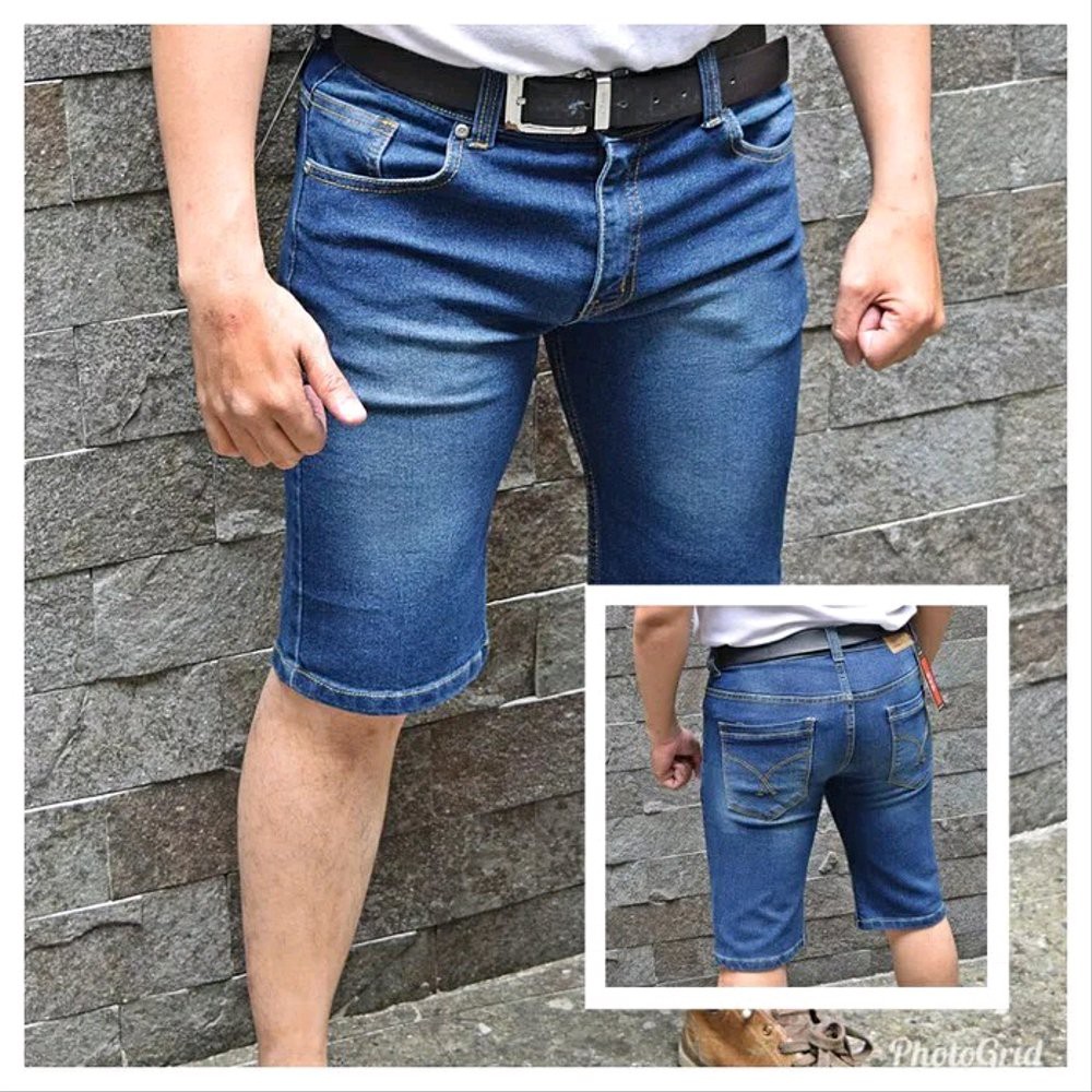  TERBARU  CELANA  JEANS  PENDEK  PRIA  MAN LIPAT CASUAL HARIAN 