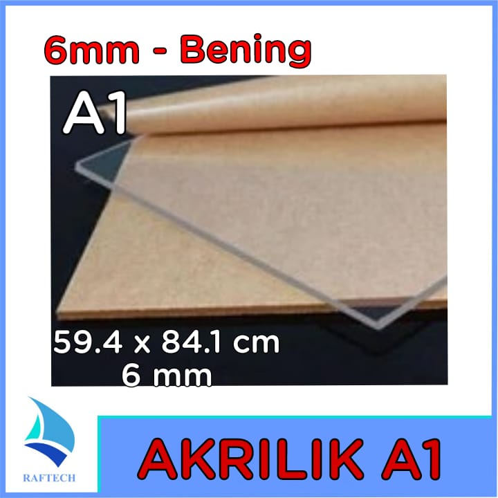 Akrilik A1 Tebal 6 mm Acrylic Bening Transparan 6mm Marga Cipta