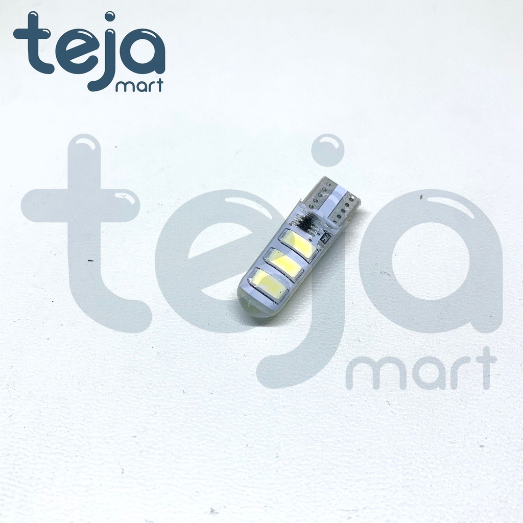 T10 Crystal Jelly 6 Mata STROBO/Kedip Led 5730 Lampu Senja Sen/Sein