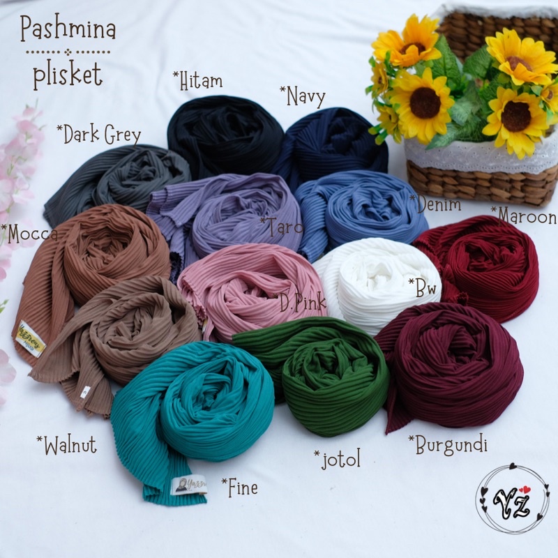 pashmina PLISKET INSTAN anak size S 0-3tahun