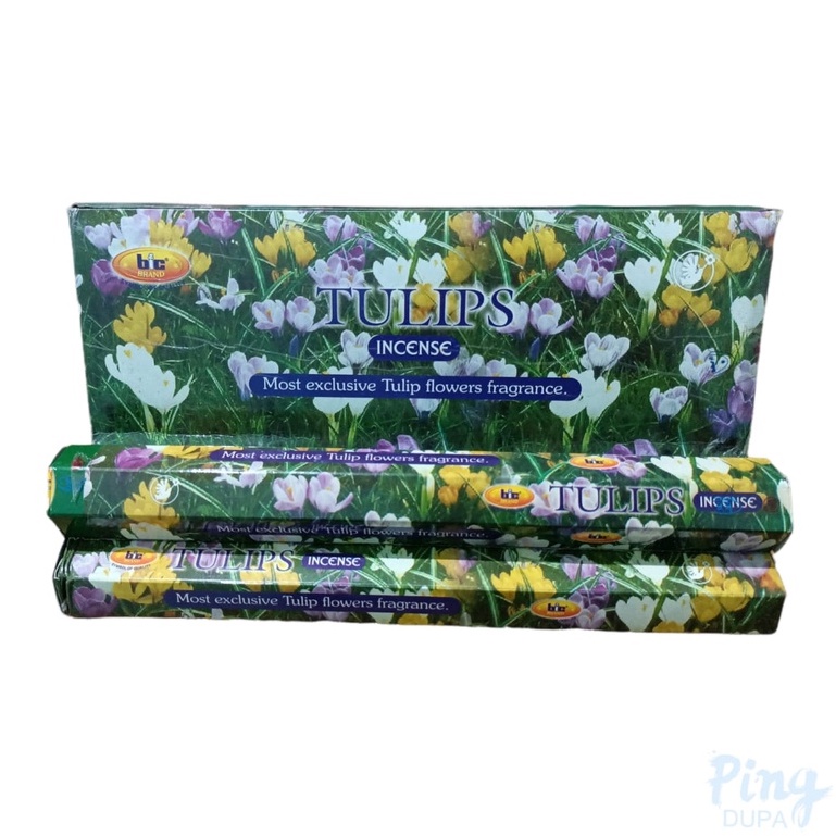 Dupa Tulip Hexa by Bic India Isi 20 Batang Hio Handmade