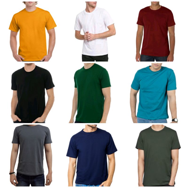 KAOS POLOS LENGAN PENDEK PRIA KAOS POLOS PRIA KAOS OBLONG COTTON 30S