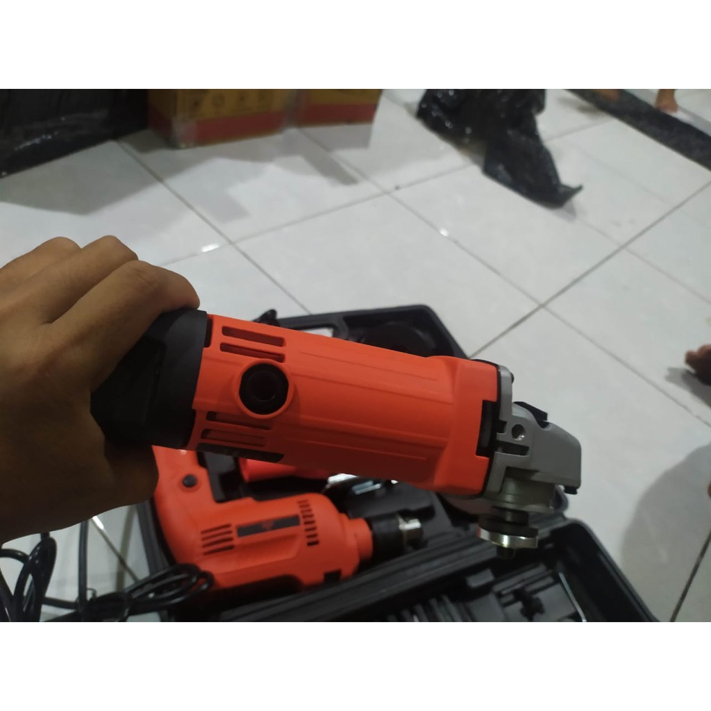 NEW  YUKIDO/PORTMAN 1 SET KOPER BOR LISTRIK/ IMPACT DRILL, MESIN GERENDA TANGAN DAN JIGSAW BY JLD