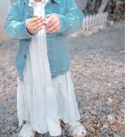 ▼ GAMIS ANAK WARNA PUTIH USIA 2-3-4-5 TAHUN SAHWA KIDS BAHAN KATUN RAYON DRESS MUSLIM ANAK WARNA HIT