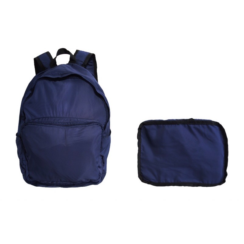 Lightweigh / Ultralight Ransel Lipat Travel Bag Backpacks Mirip Miniso / Uniqlo