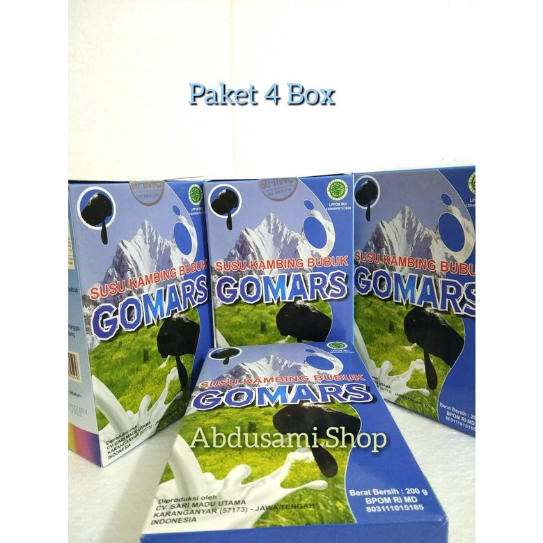 

Susu Kambing Gomars Full Cream 200gr Jual 4 Box Murah