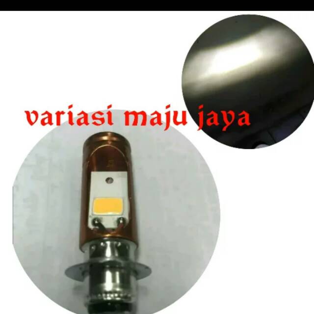 Bohlam lampu depan LED 2sisi motor jupiter mx beat vario mio soul gt blade bebek