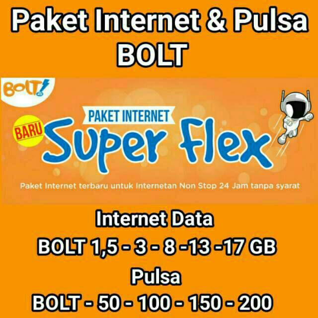 Pulsa Paket Internet Kuota Quota Bolt Shopee Indonesia