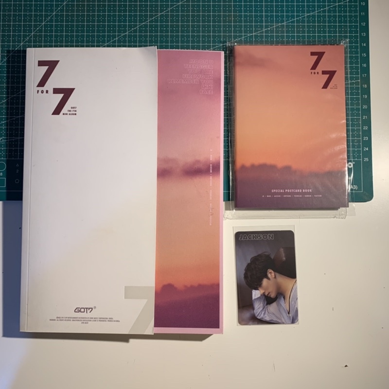 GOT7 7 FOR 7 ALBUM + SPECIAL POSTCARD BOOK + JACKSON PHOTOCARD OFFICIAL