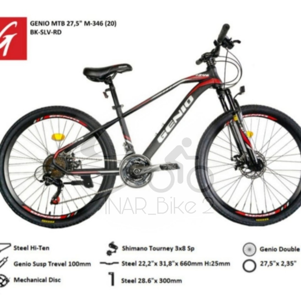 Sepeda Gunung 27,5Inch Mtb Genio M46