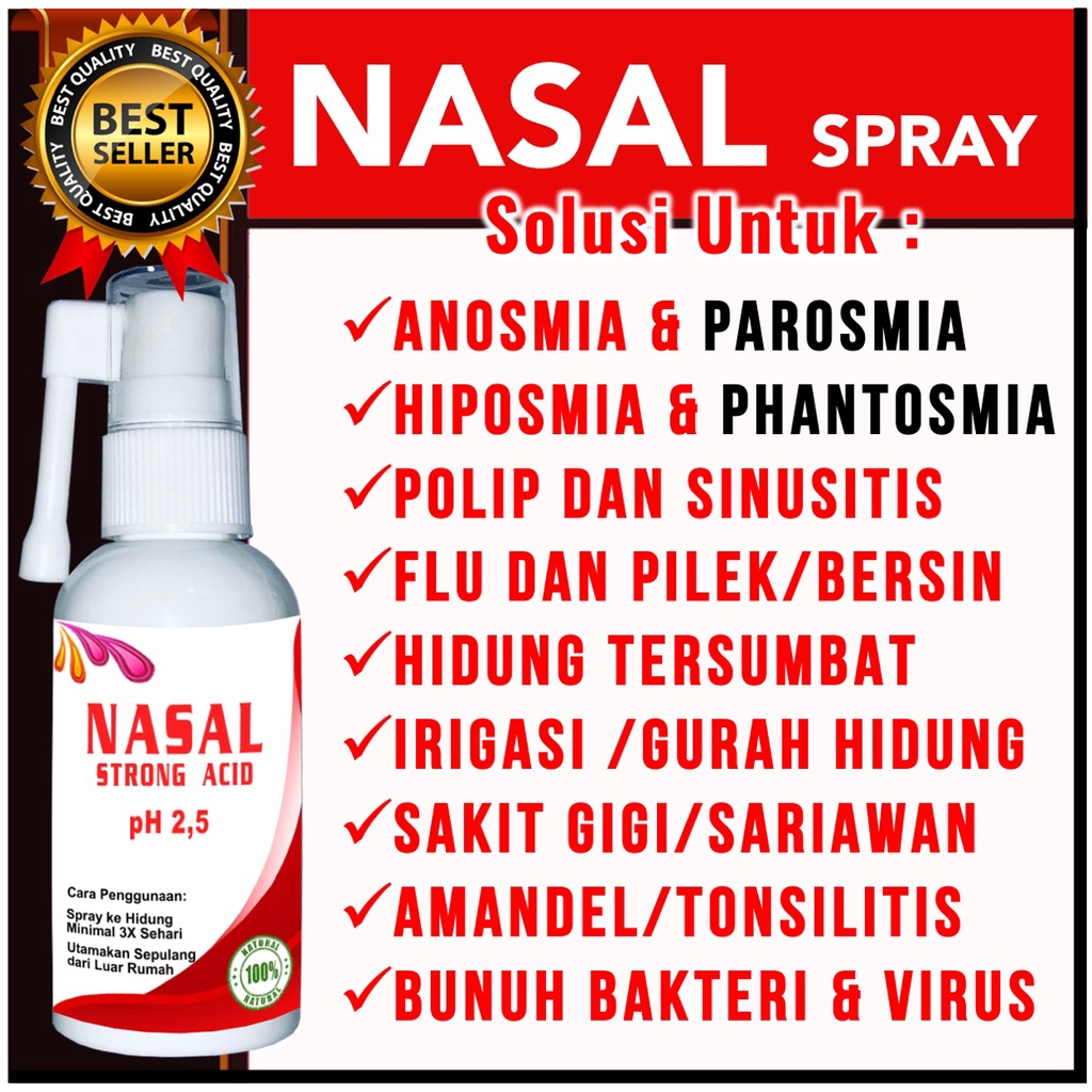 Nasal Spray  Strong Acid  Anosmia  Dewasa Anak Bayi Anti Virus dan Bakteri