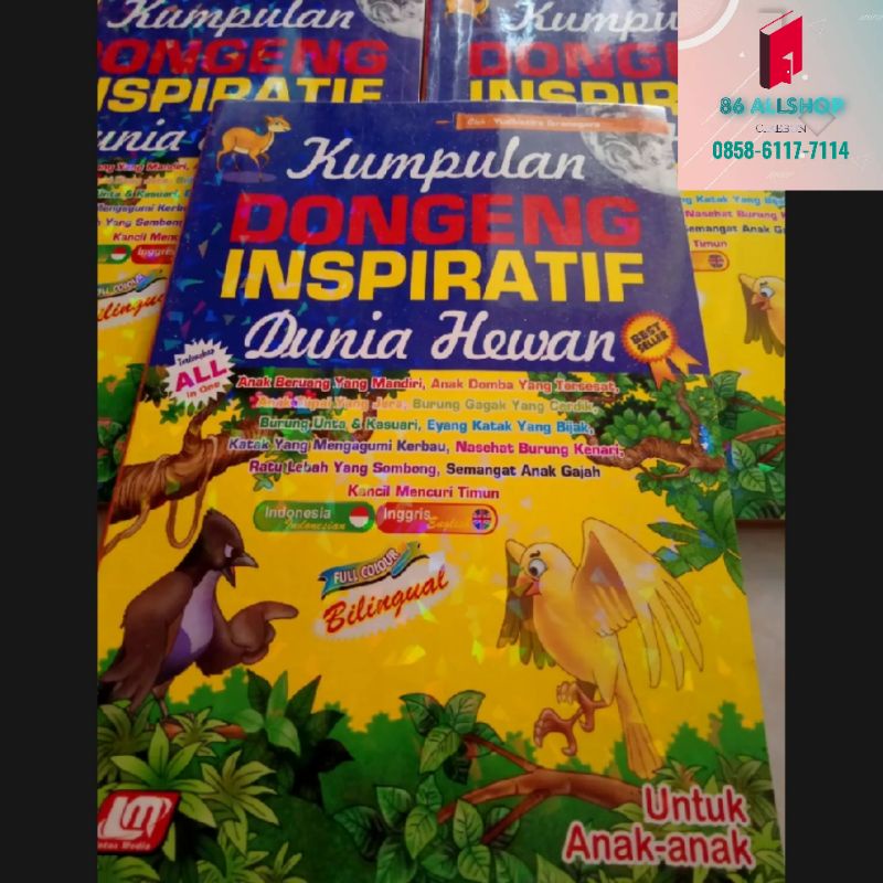 Buku Anak Kumpulan Dongeng Inspiratif Dunia Hewan bergambar
