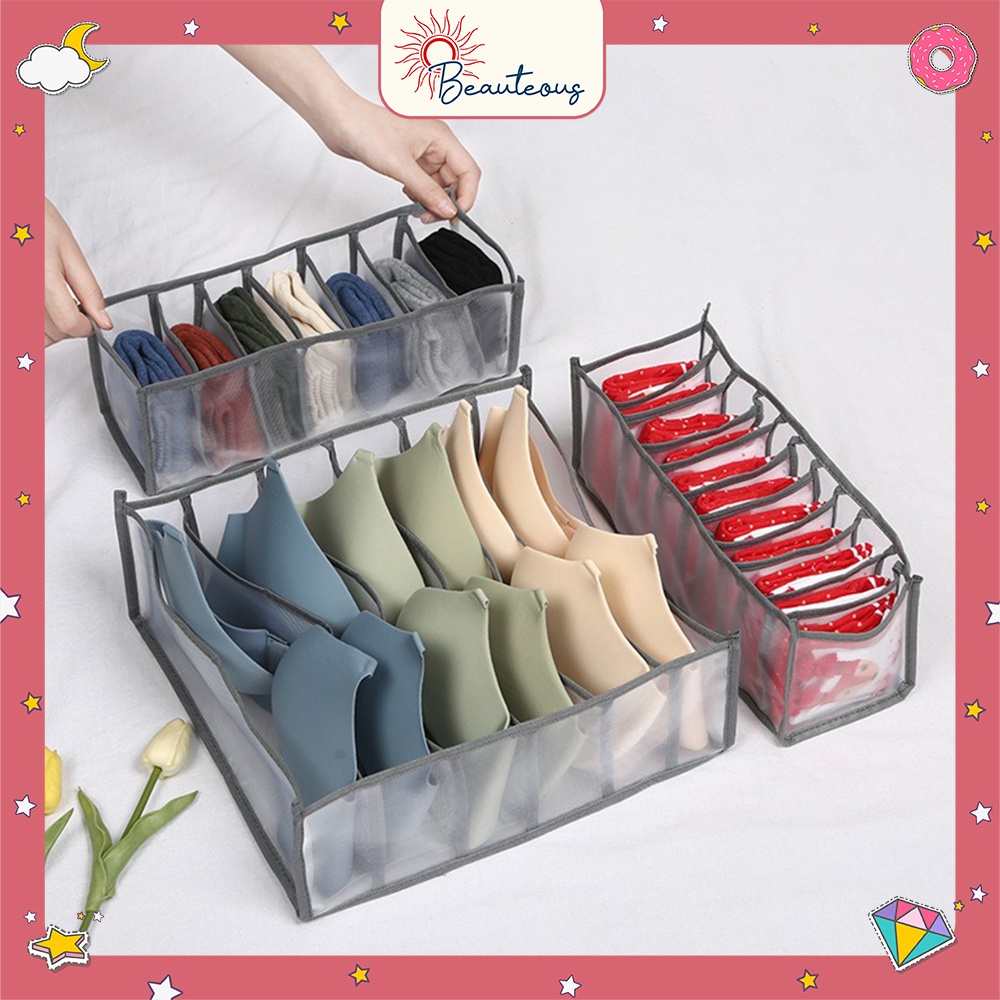 Storage Box Organizer Tempat Penyimpanan Bra Celana Dalam Underwear Wanita Pria Celana Leging