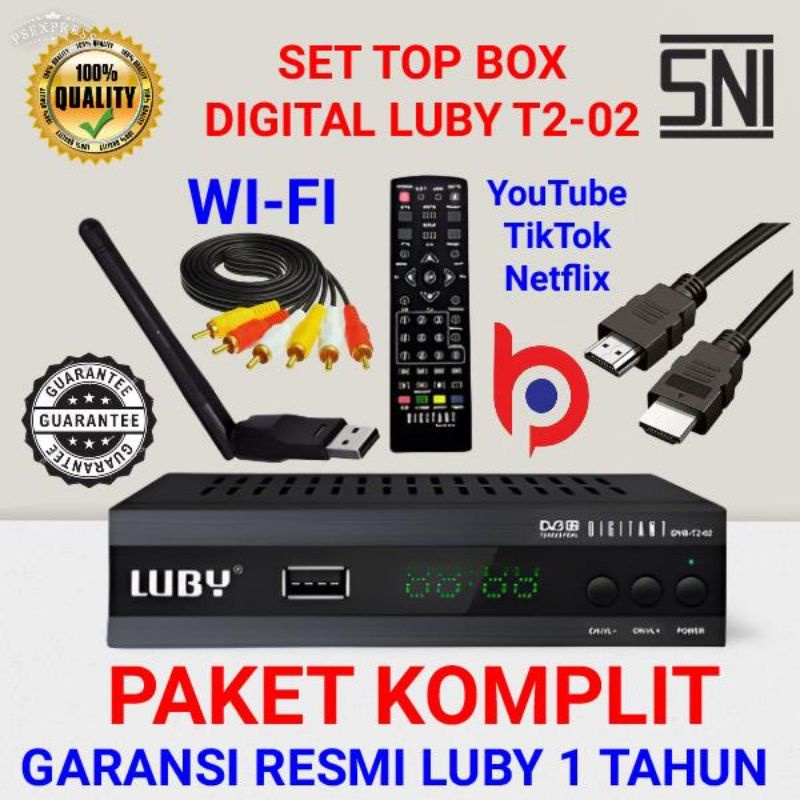 STB TV DIGITAL STB / SET TOP BOX / SETTOP BOX / DARI SIARAN ANALOG KE TV BOX DIGITAL RECEIVER LUBY D