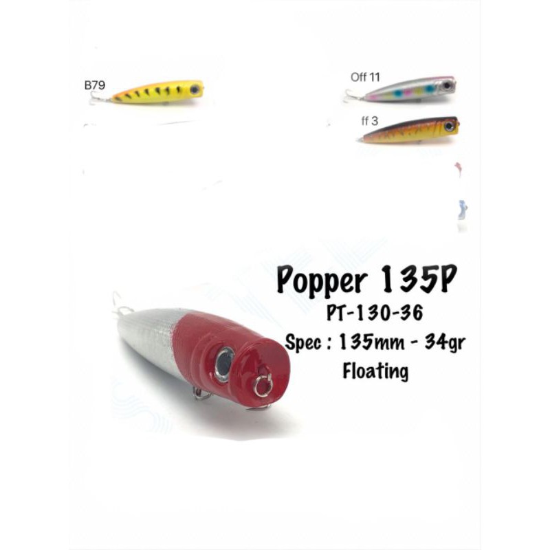 Lure sotelo POPPER 135mm.  34g