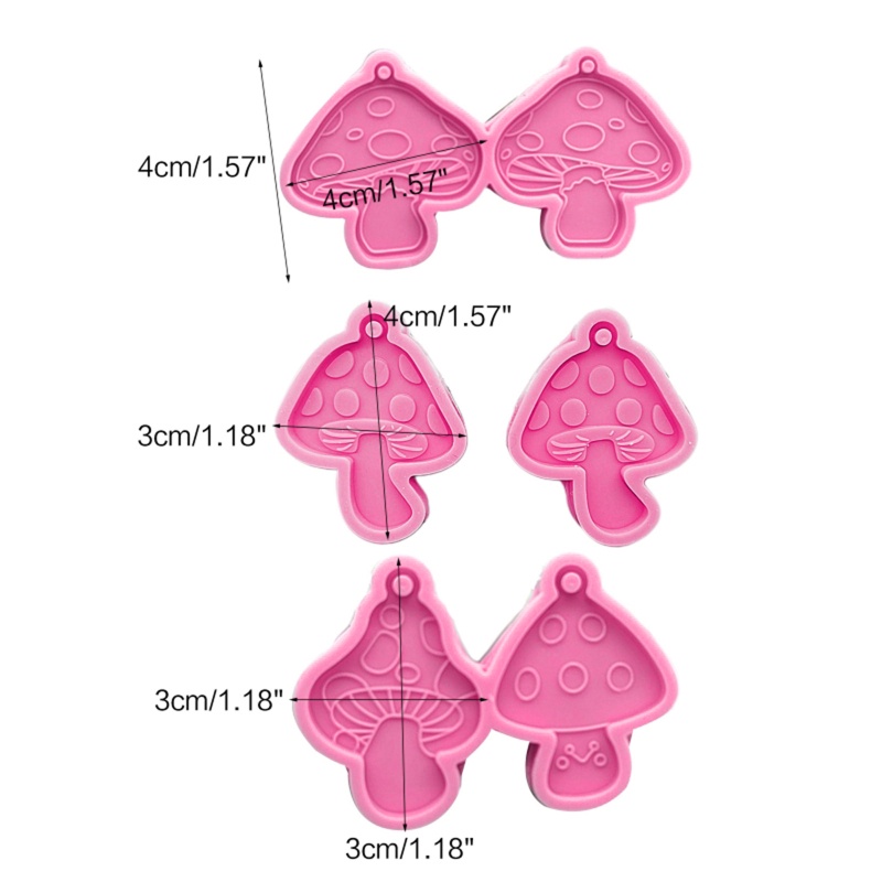 Siy 2pcs / Pasang Cetakan Resin Untuk Membuat Perhiasan Anting Wanita DIY