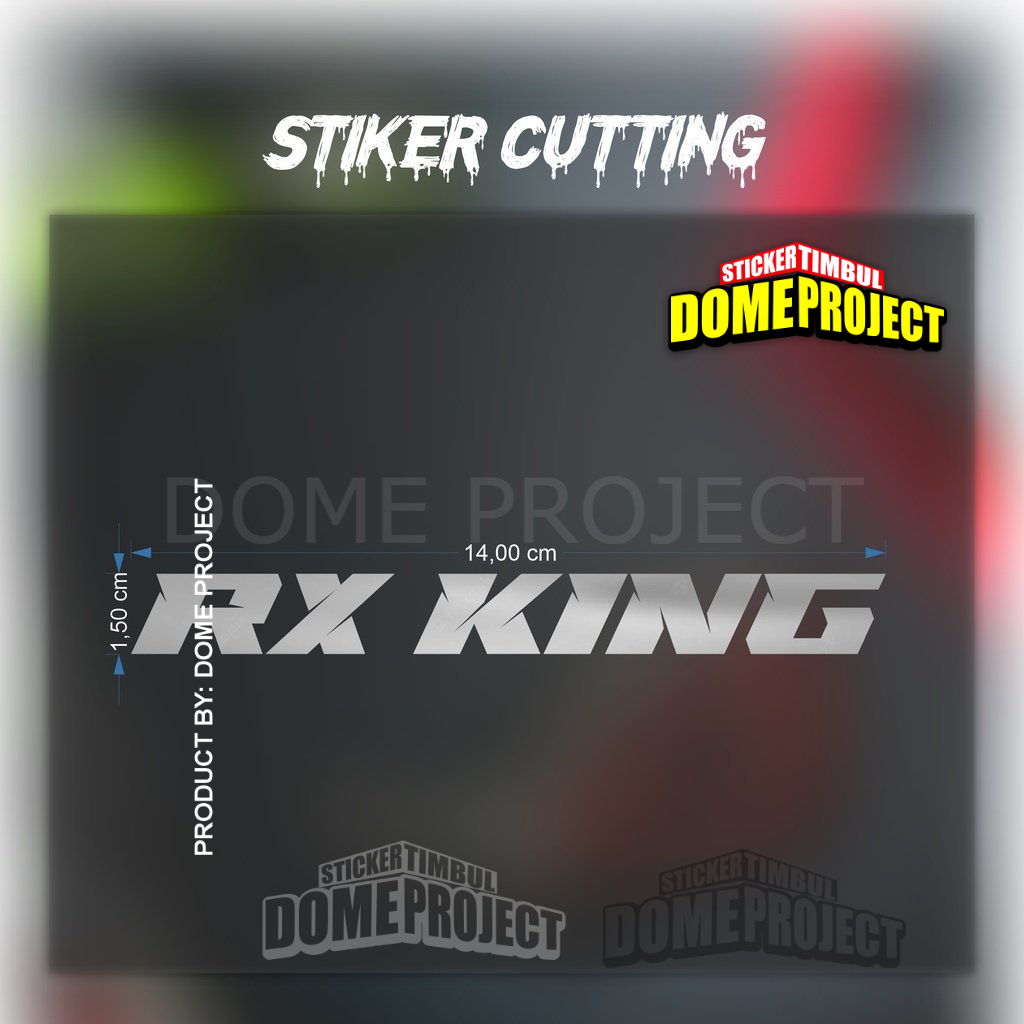 Stiker RX King Stiker Cutting Motor