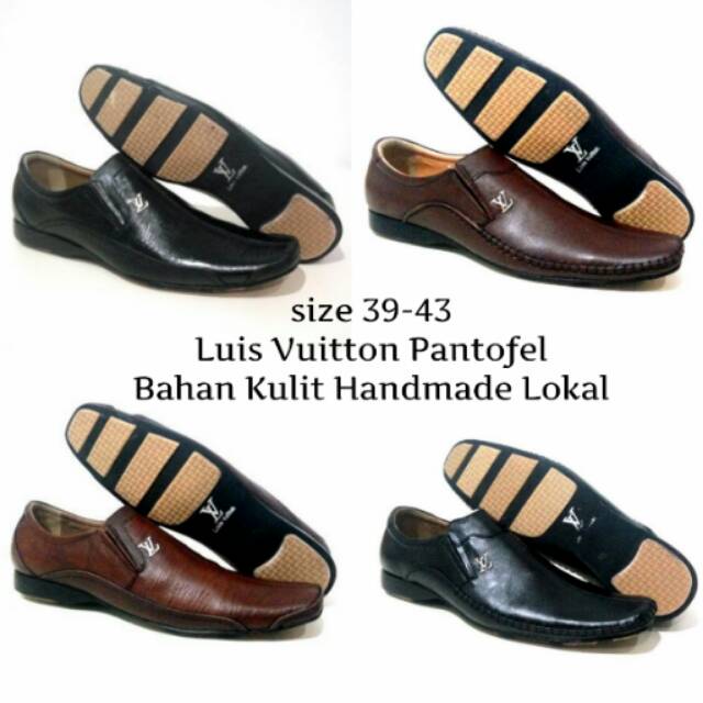 260k size 39-43 Luis Vuitton Sepatu Pantofel Kerja Pria Galeri Intan Bandung