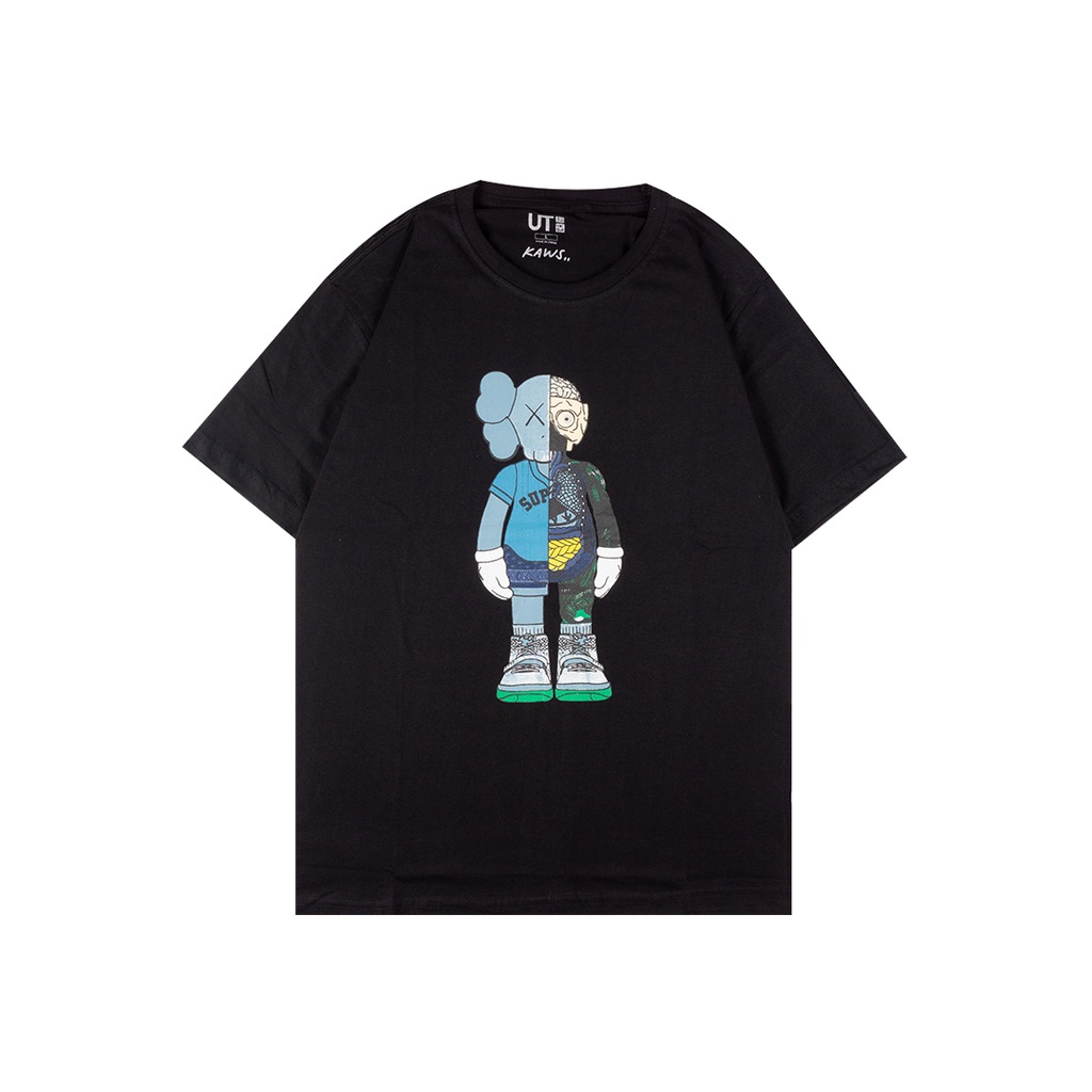 KAOS UNIQLO x KAWS FULL TAG / Kaos Distro Graphic Tee Baju Tshirt Uniqlo Tee