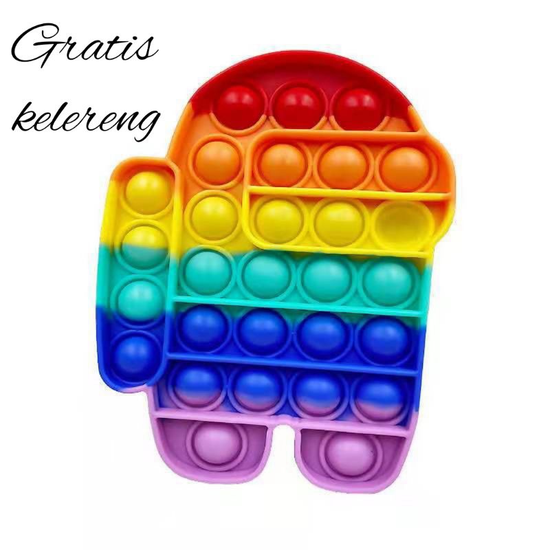 Jual POP IT AMONG US RAINBOW | Shopee 