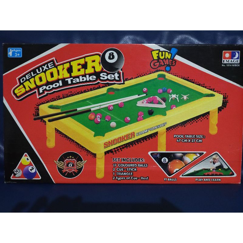 DELUXE SNOOKER POOL TABLE SET