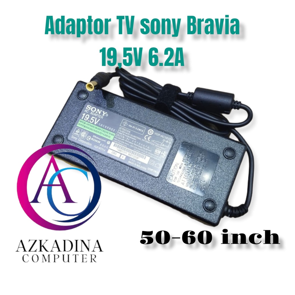 adaptor TV led Sony bravia original 19.5V 6.2A tipe ACDP-120N02