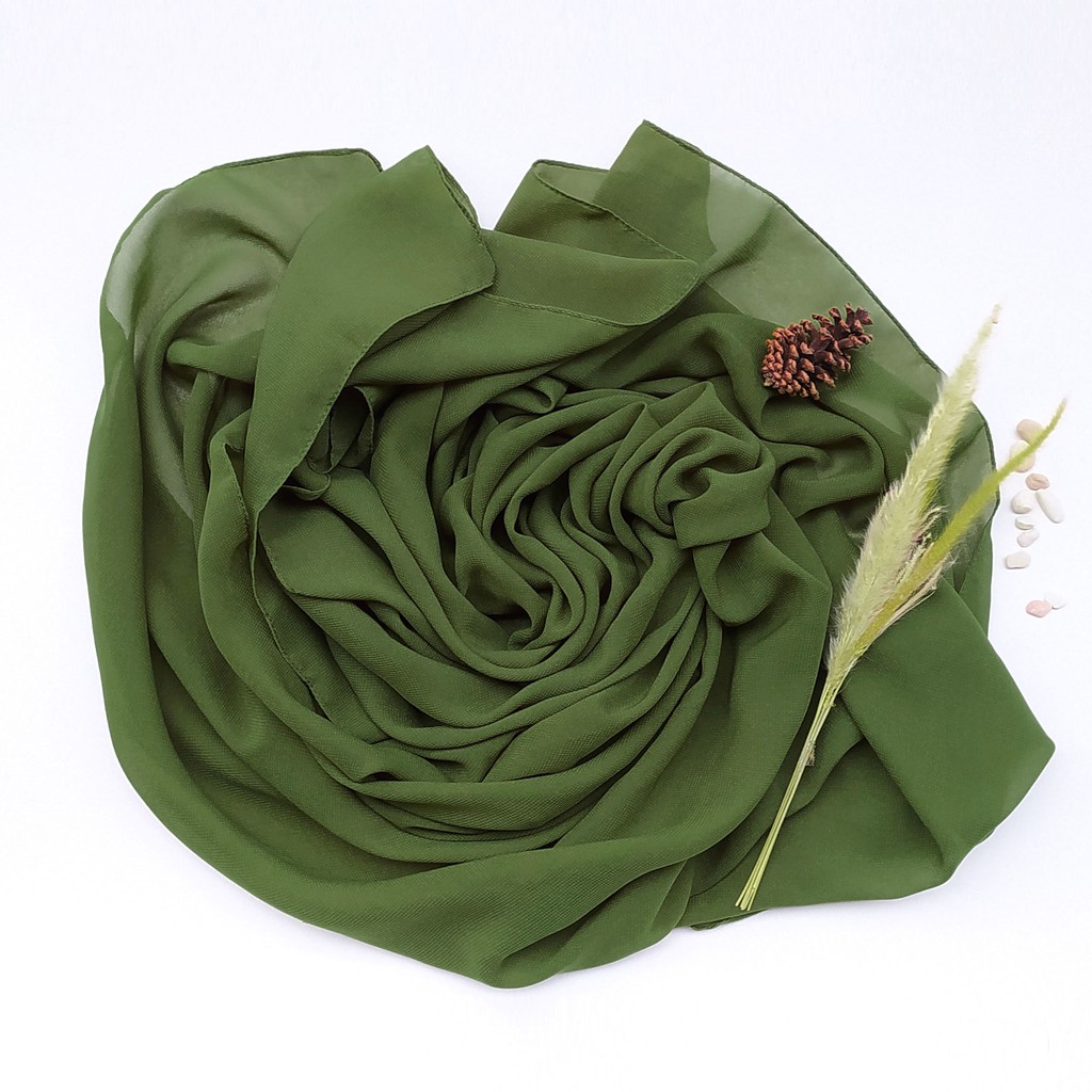 Hijab Segiempat Polycotton Scarf Premium Part 1 Hazel by MIZA-Forest