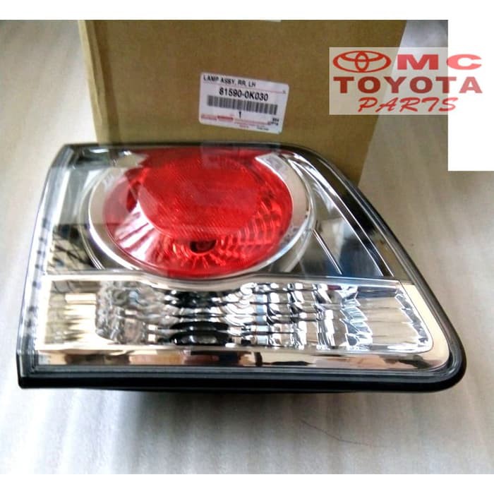 Lampu Mundur Reflektor Bagasi Belakang Kiri New Fortuner 81590-0K030