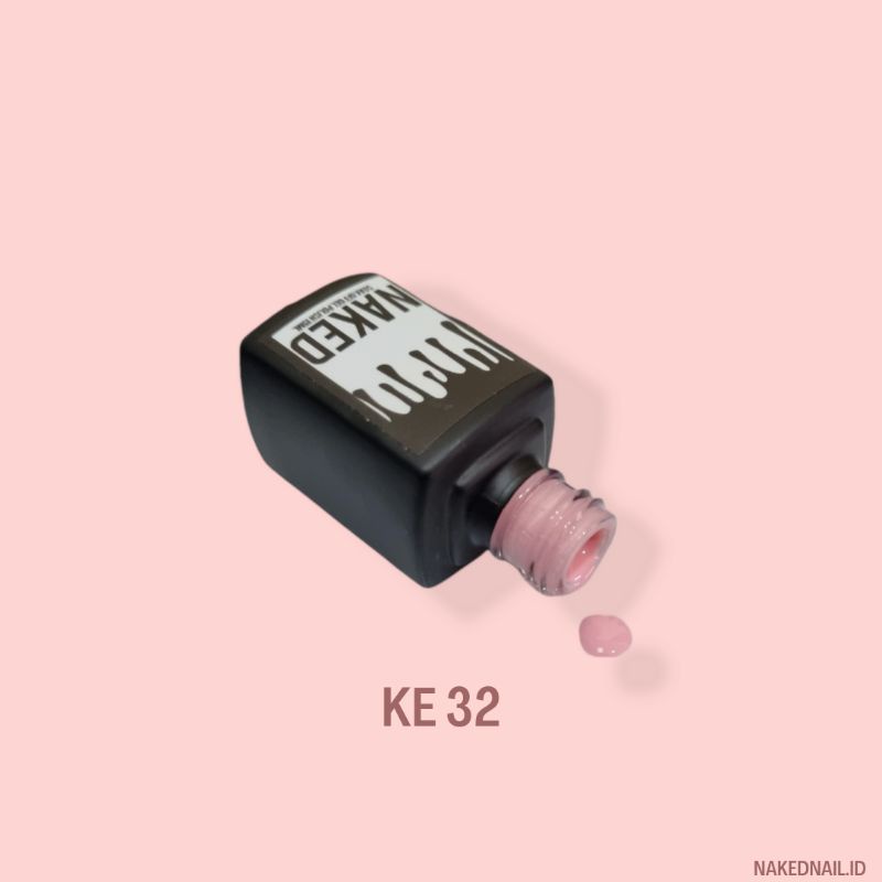 kutek gel naked 15ml kutek skin series, warna kulit - KE32 nail art