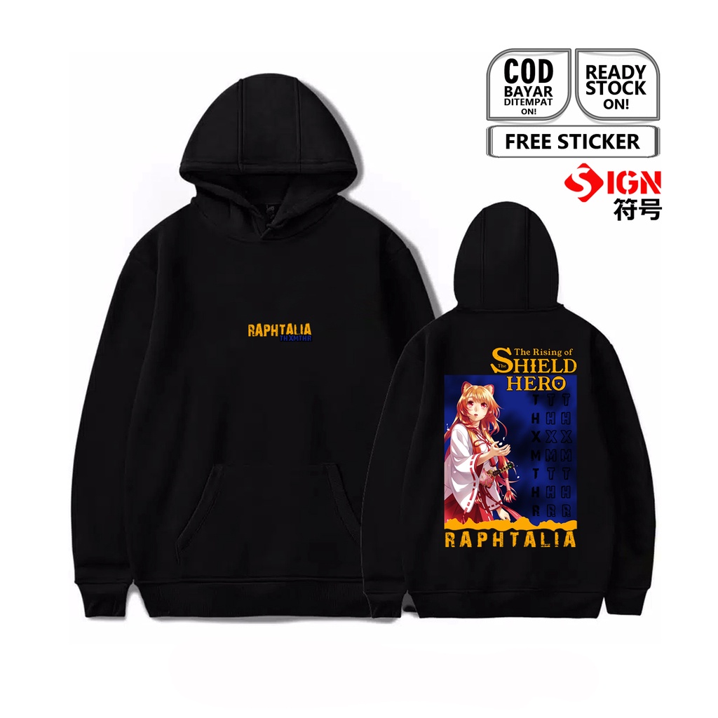 HOODIE RAPHTALIA THE RISING OF THE SHIELD HERO KATANA HERO WAIFU ANIME MANGA WIBU NOOFUMI IWATANI MALTY MELTY MERELLIA OTAKU JAPAN CULTURE COSPLAY BAJU JEPANG  SIGN CLOTH