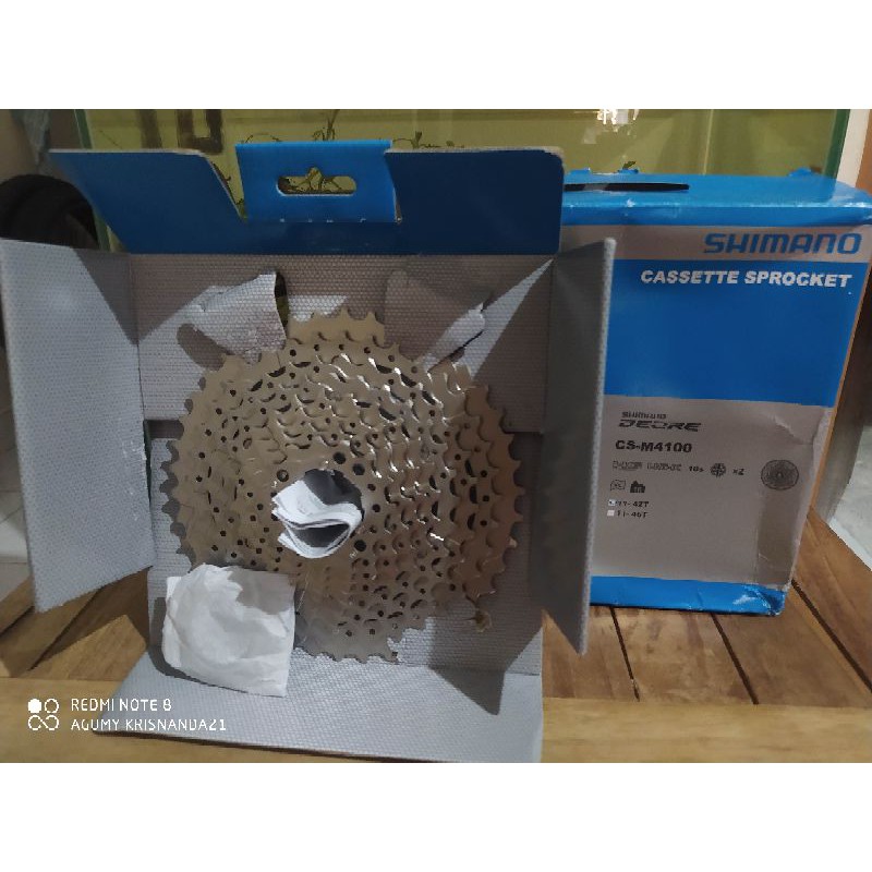 Sprocket cassette shimano deore m4100