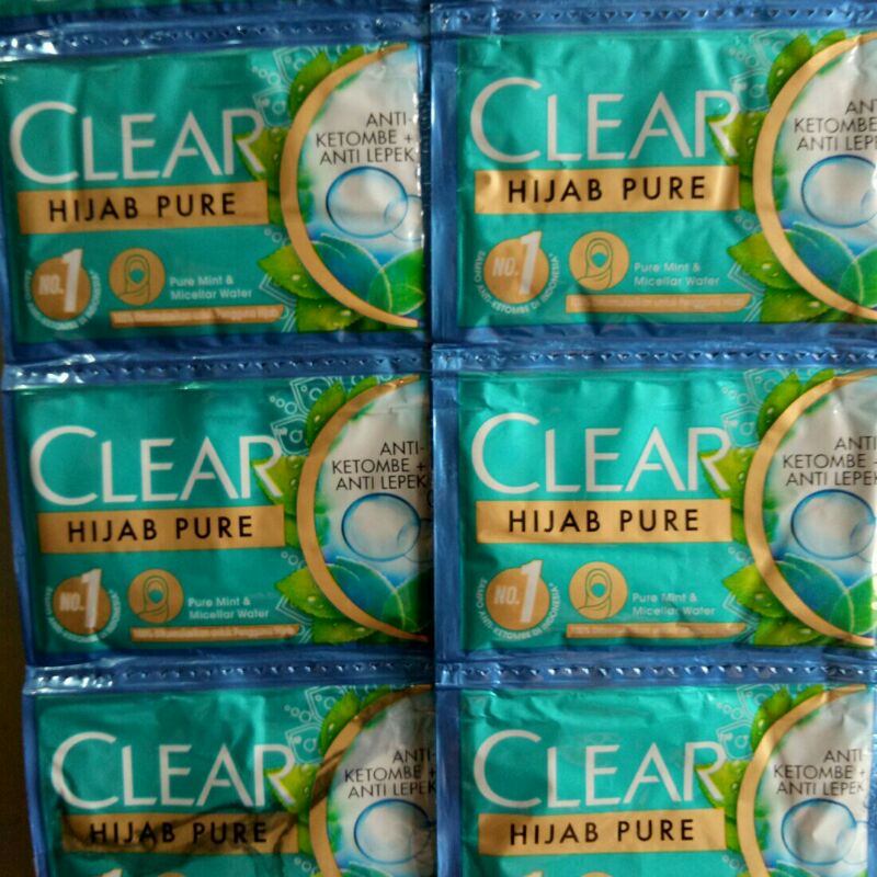 SHAMPOO CLEAR 1RENCENG ISI 12 SACHET