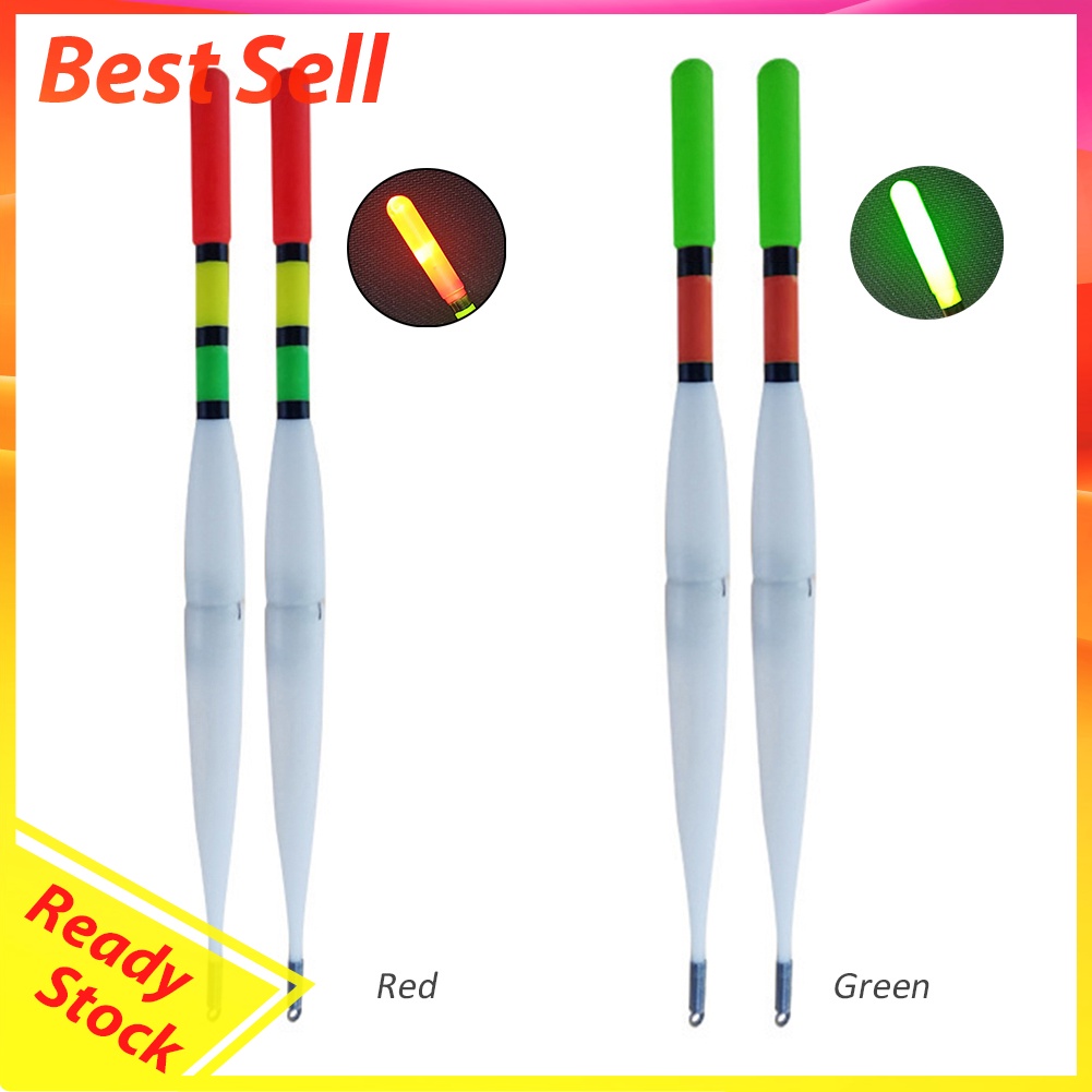 2pcs Fishing Float LED Electric Light Deep Water Luminous Bobber Tackles