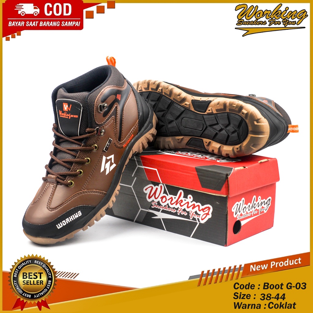 Working Sneakers For You Sepatu Boot Hiking G-03