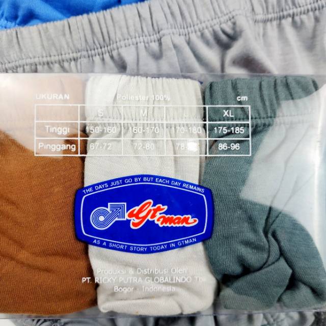 (isi 3) CD Celana Dalam Pria Cowok Dewasa Remaja Gtman Gt Man Type GMN ORIGINAL Murah Termurah