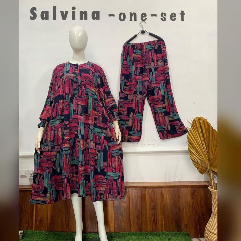 one set salvina ys ,longtunik set clana motip