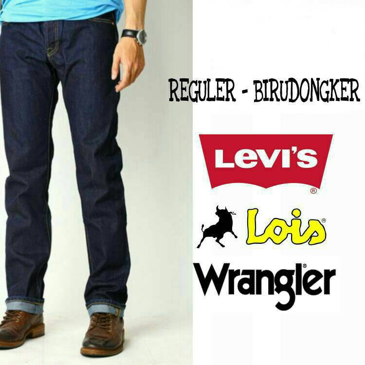 Jeans Wrangler,Levis,Lois Grade ori berkualitas Celana Jeans M9N2
