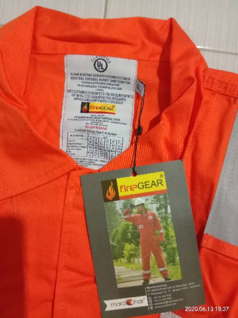 coveroll werpak wearpack katelpak firegear fire gear baru