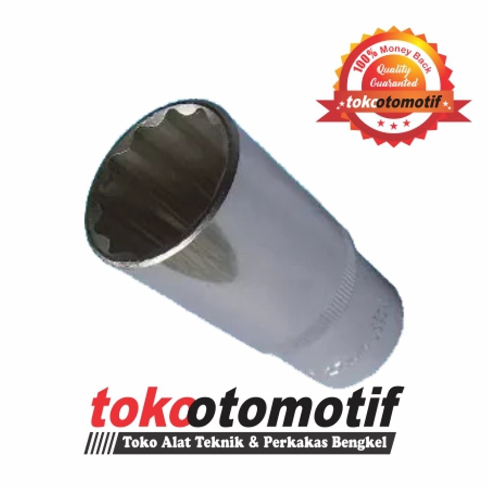 Mata Kunci Sok Panjang 1/2" - 12 pt - 22 mm TEKIRO  | Sock Shok Shock Soket