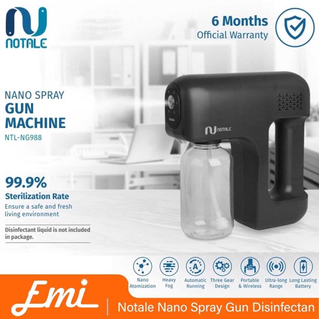 Notale Atomization Disinfectant Portable Nano Spray Gun Disinfectan