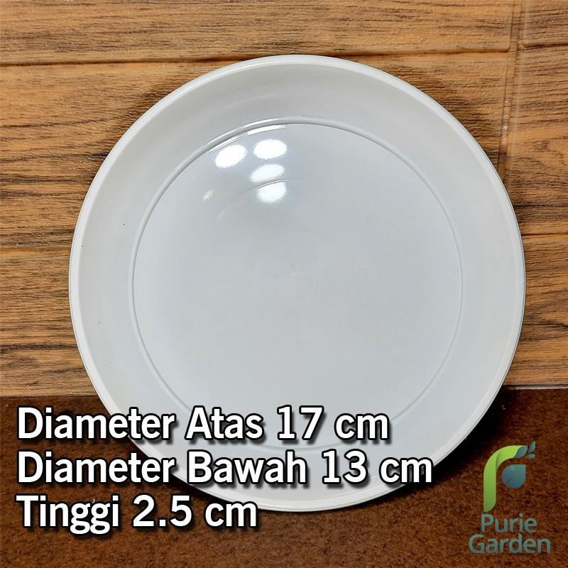 Tatakan/Alas Pot Ukuran 17cm GBL T 20 Warna Putih PG KDR