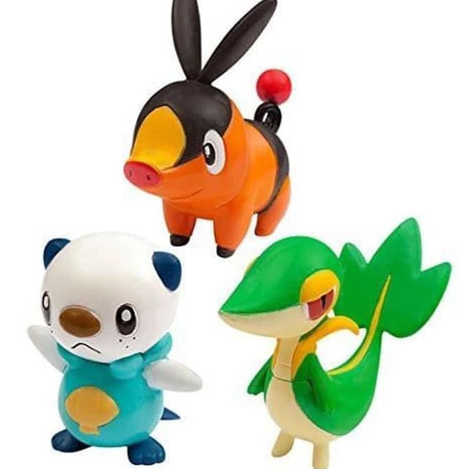 Figure Pokemon Figure Tepig Figure Snivy Figure Oshawott Moncolle Tepig Moncolle Snivy Oshawott New
