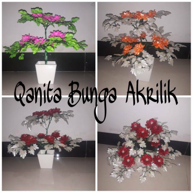 Bonsai akrilik mutiara  bunga  akrilik Shopee Indonesia